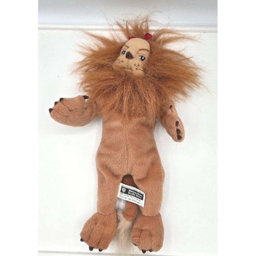 1998 Warner Bros Studio Store Cowardly Lion Bean Bag Plush Wizard of Oz Vintage